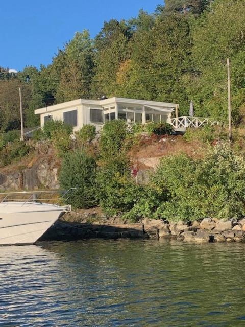 Renovated Sea Facing Cottage On The Eidanger Fjord Porsgrunn Exterior foto